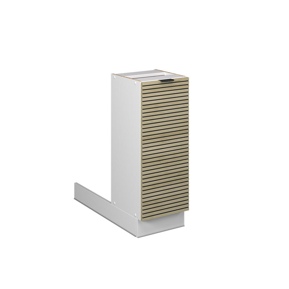 KÜCHENINSEL Fame-Line Eiche Paneel 30 cm ohne Arbeitsplatte - Eichefarben/Weiß, Holzwerkstoff (30/82/70cm) - Vicco