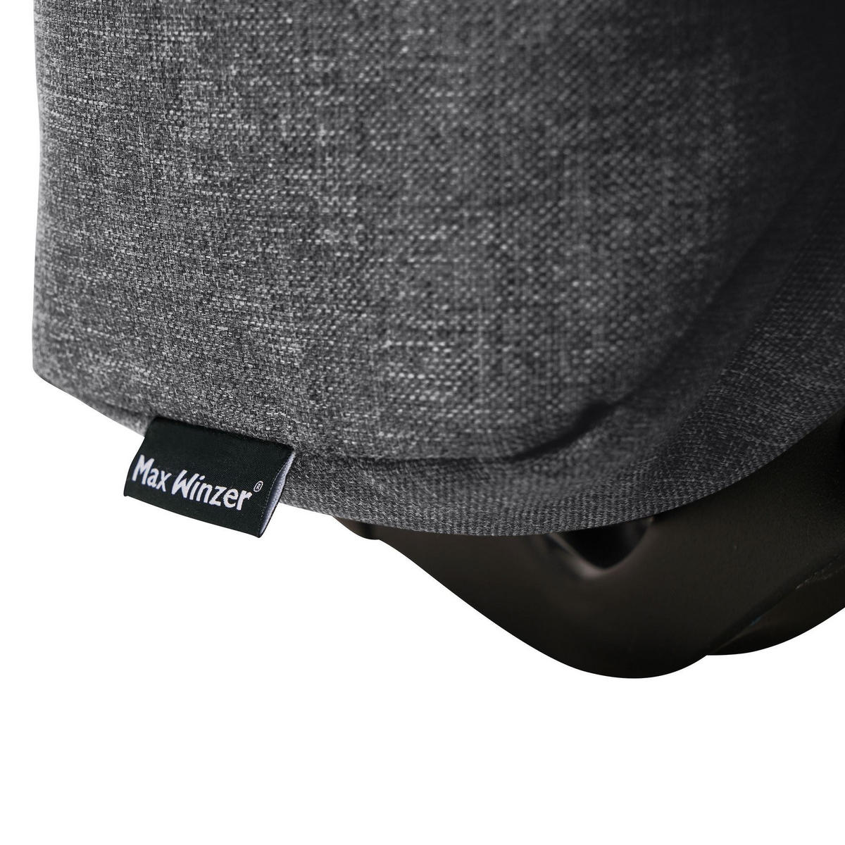 FALTSOFA Kalomira Bezug Flachgewebe Metall schwarz / graphit - Graphitfarben, Kunststoff (145/84/100cm) - 58aufmkessel