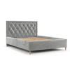 POLSTERBETT Lido 120/200 cm Hellgrau im Lotta Stoff - Hellgrau/Naturfarben, Holz/Holzwerkstoff (120/200cm) - AltaBeds