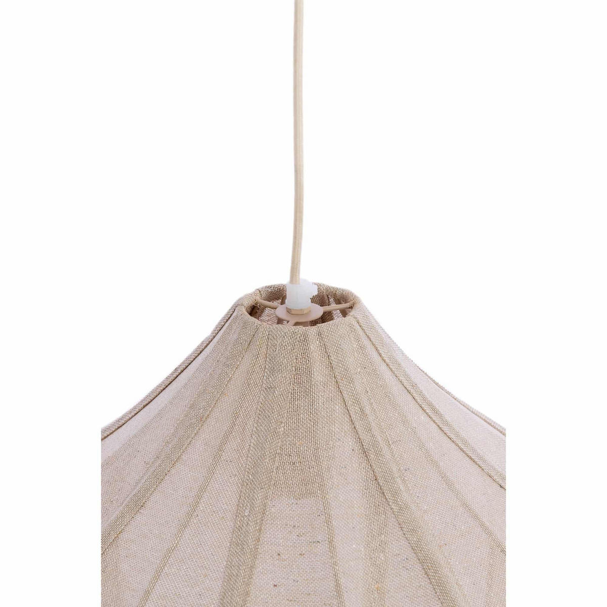 HÄNGELAMPE Pasto Weiß 36/36/44 cm - Weiß, Textil (36/36/44cm) - Light & Living