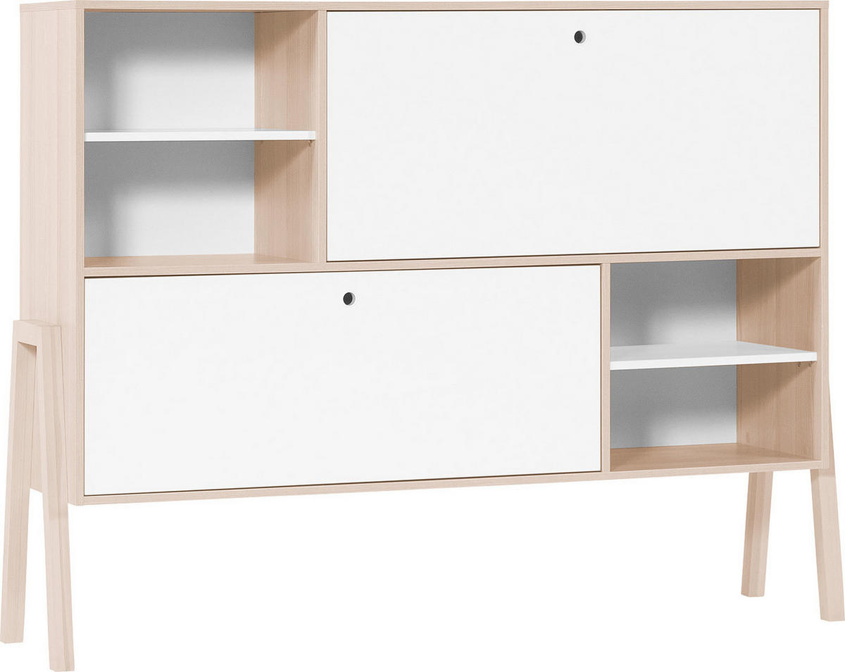 KOMMODE GROSS SPOT - Weiß, Holzwerkstoff (160/122/40cm)