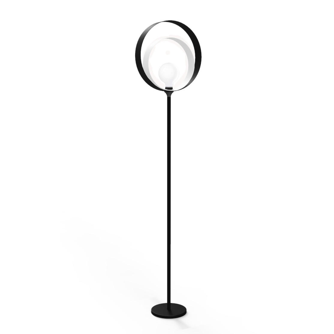 STEHLEUCHTE - Schwarz, Metall (40/40/165cm) - Lumicom