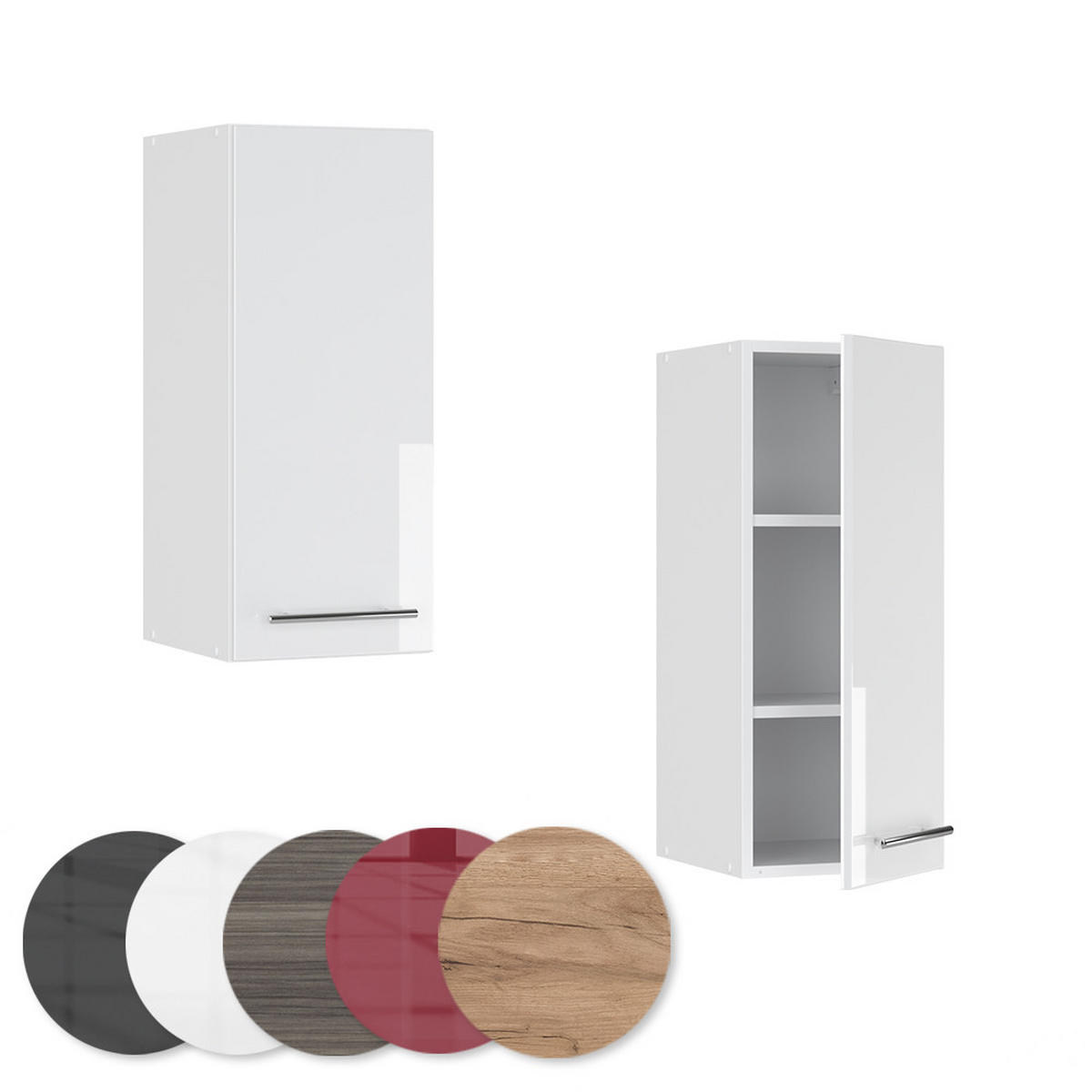 VĚŠÁK NA STĚNU Fame-Line Bílá vysoký lesk - bílá/vysoce lesklá bílá, kompozitní dřevo (30/72/34.1cm) - Vicco