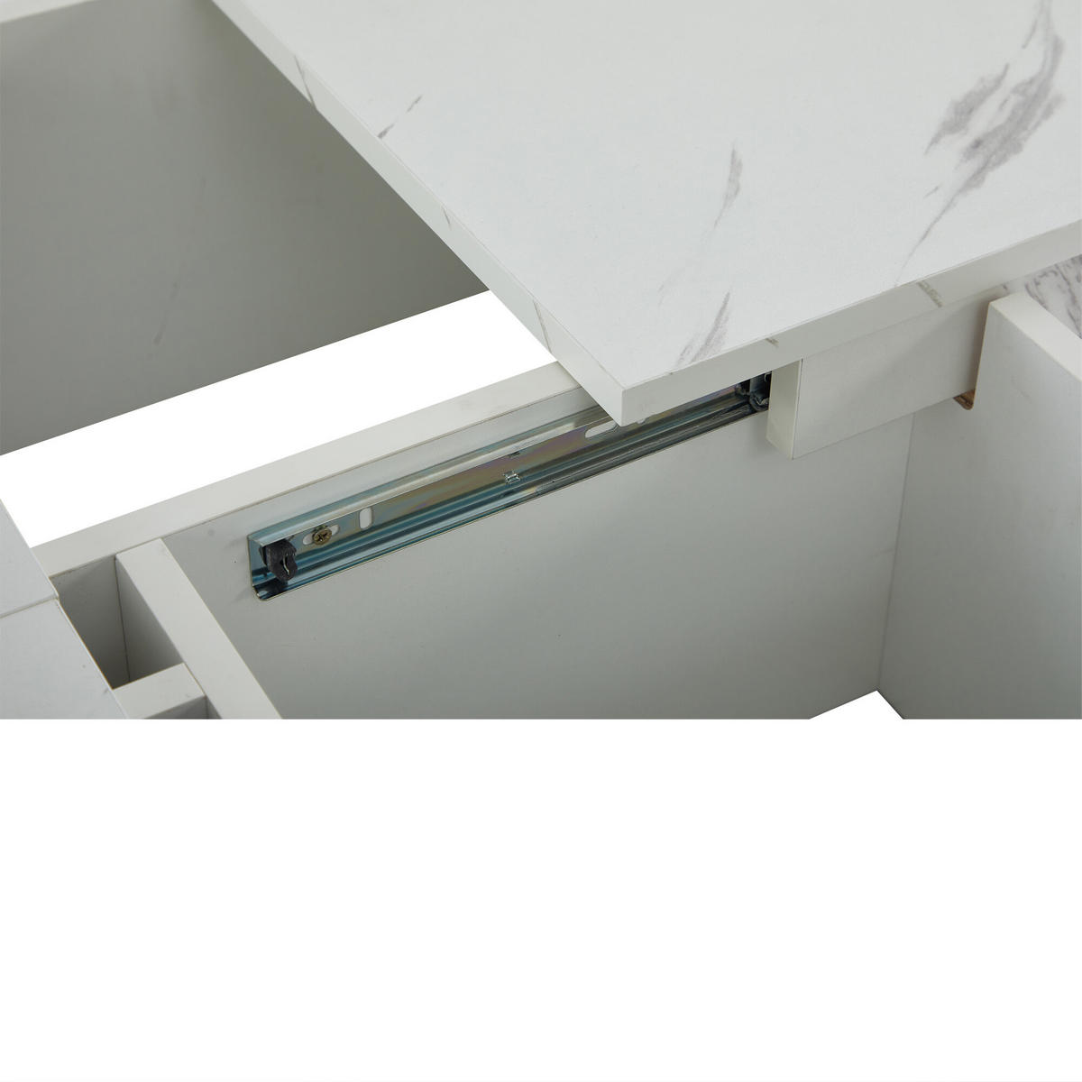 COUCHTISCH Weiß 90/90/25 cm - Weiß, Holzwerkstoff (90/90/25cm) - Urban Meuble
