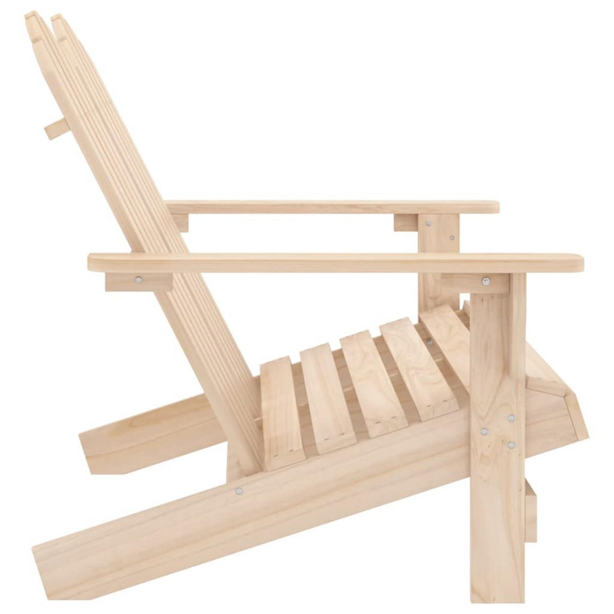 ADIRONDACK-GARTENBANK 2-Sitzer Massivholz Tanne - Naturfarben, Holz (100/89.5/85.5cm) - furnicato