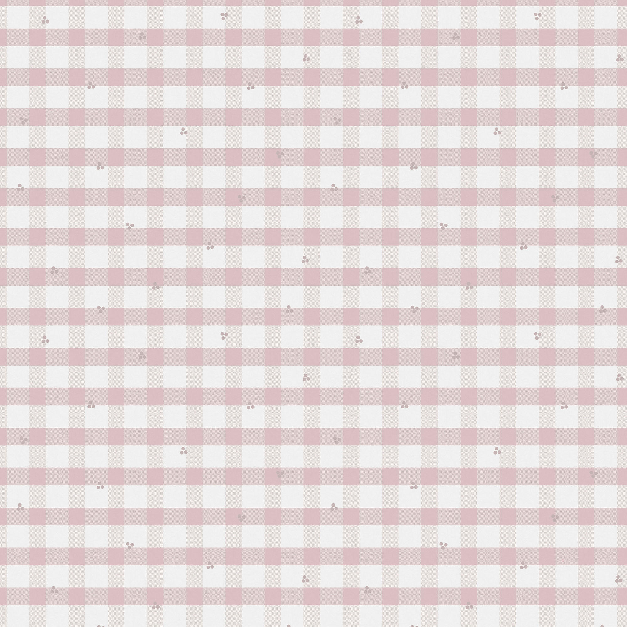 VLIESTAPETE Gingham Pale Amethyst | Hellrosa | Karodruck | 10mx52cm - Pink, Papier/Kunststoff (52/1000cm) - Graham & Brown