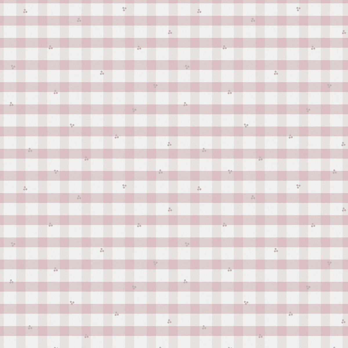 VLIESTAPETE Gingham Pale Amethyst | Hellrosa | Karodruck | 10mx52cm - Pink, Papier/Kunststoff (52/1000cm) - Graham & Brown