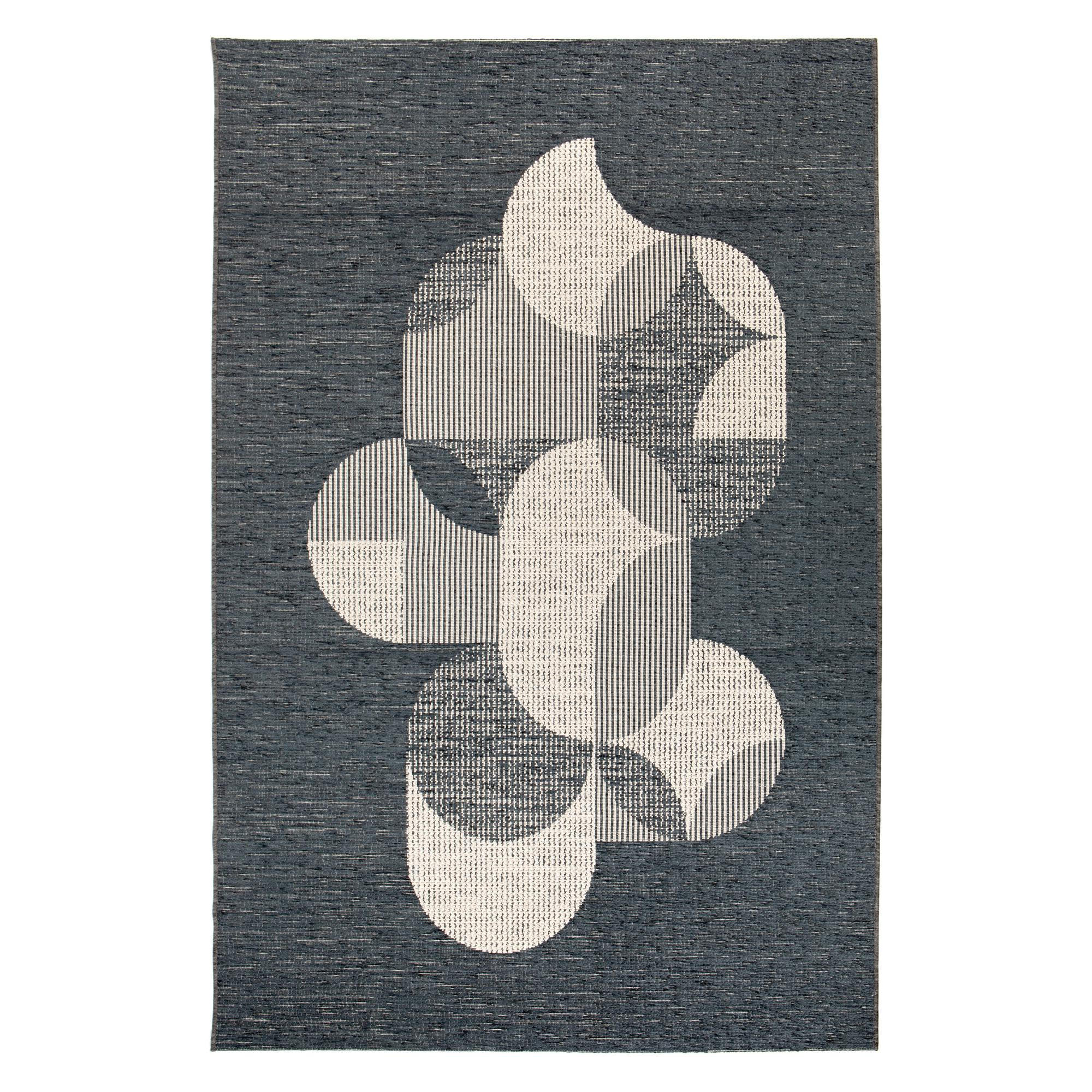 OUTDOOR-TEPPICH Anaya petrolgrün 200 x 290 cm - Dunkelblau, Textil (200/290cm) - Vivaraise