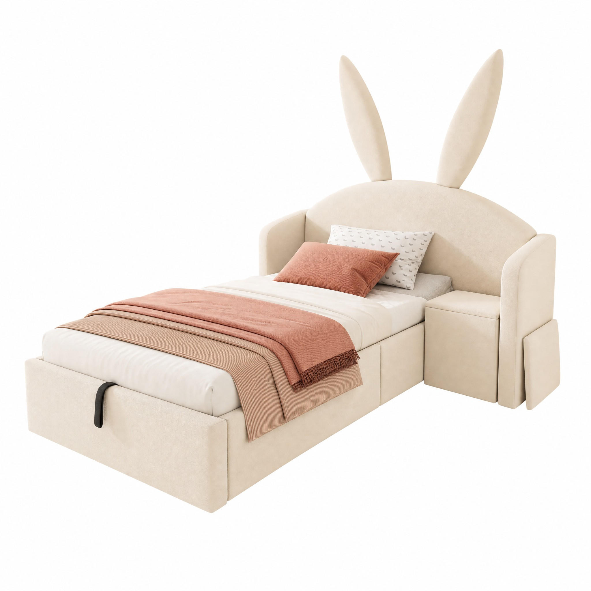 Beauniv Bett Beige 90x190 cm