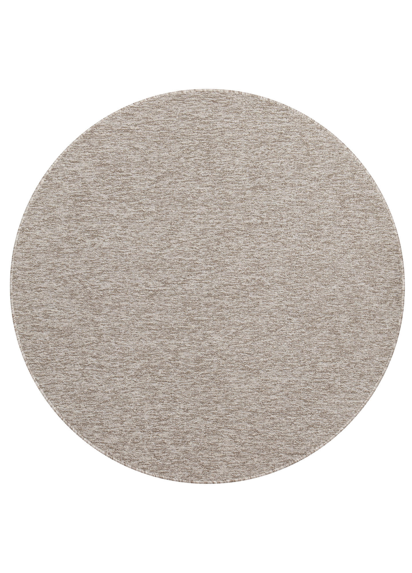 TEPPICH NIZZA Silber, rund 100/100 cm - Silberfarben, Textil (100/100cm) - Tapiso