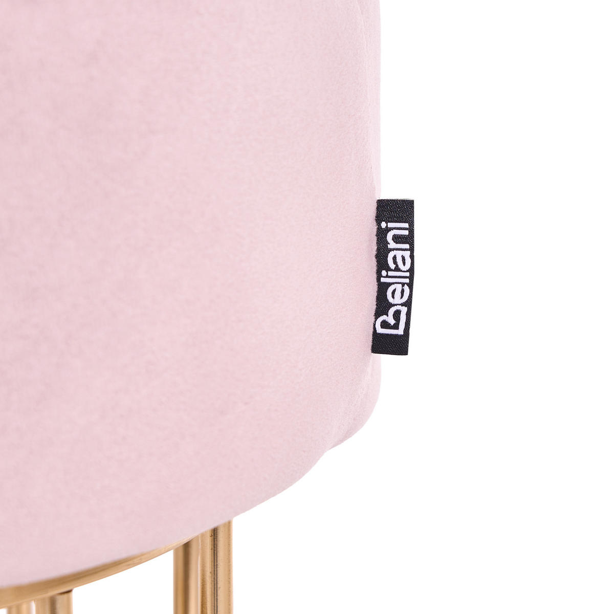 HOCKER Elgin 37/37/42 cm - Pink, Textil (37/42/37cm) - Beliani