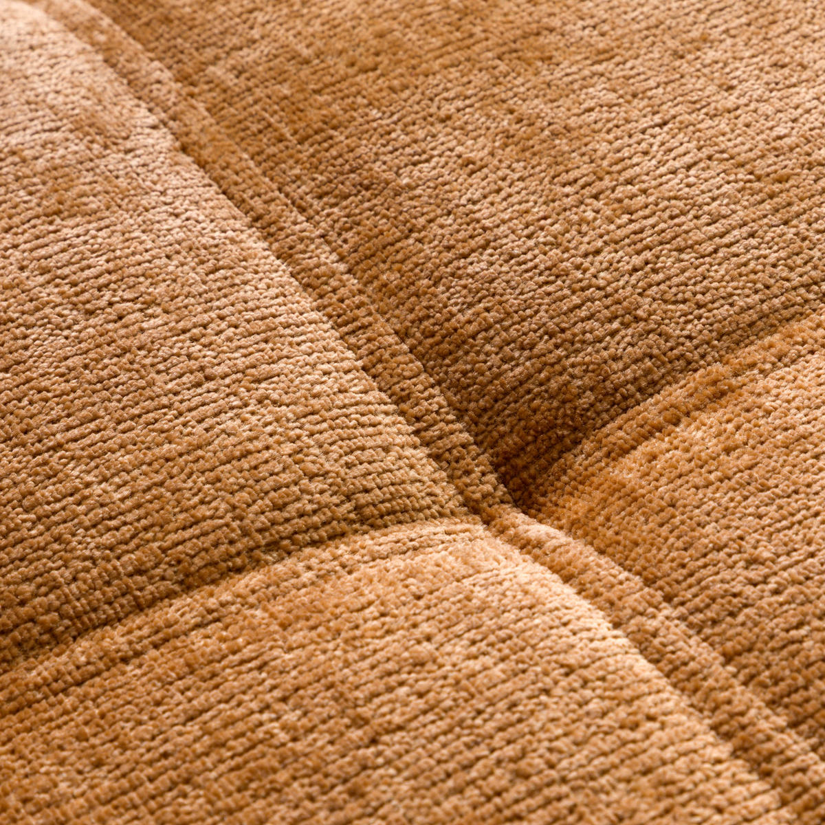 ECKSOFA Ottomane links Chenille 284x208x79 rostfarben VALENTINA - Rostfarben, Kunststoff (284/208cm) - Massivmoebel24