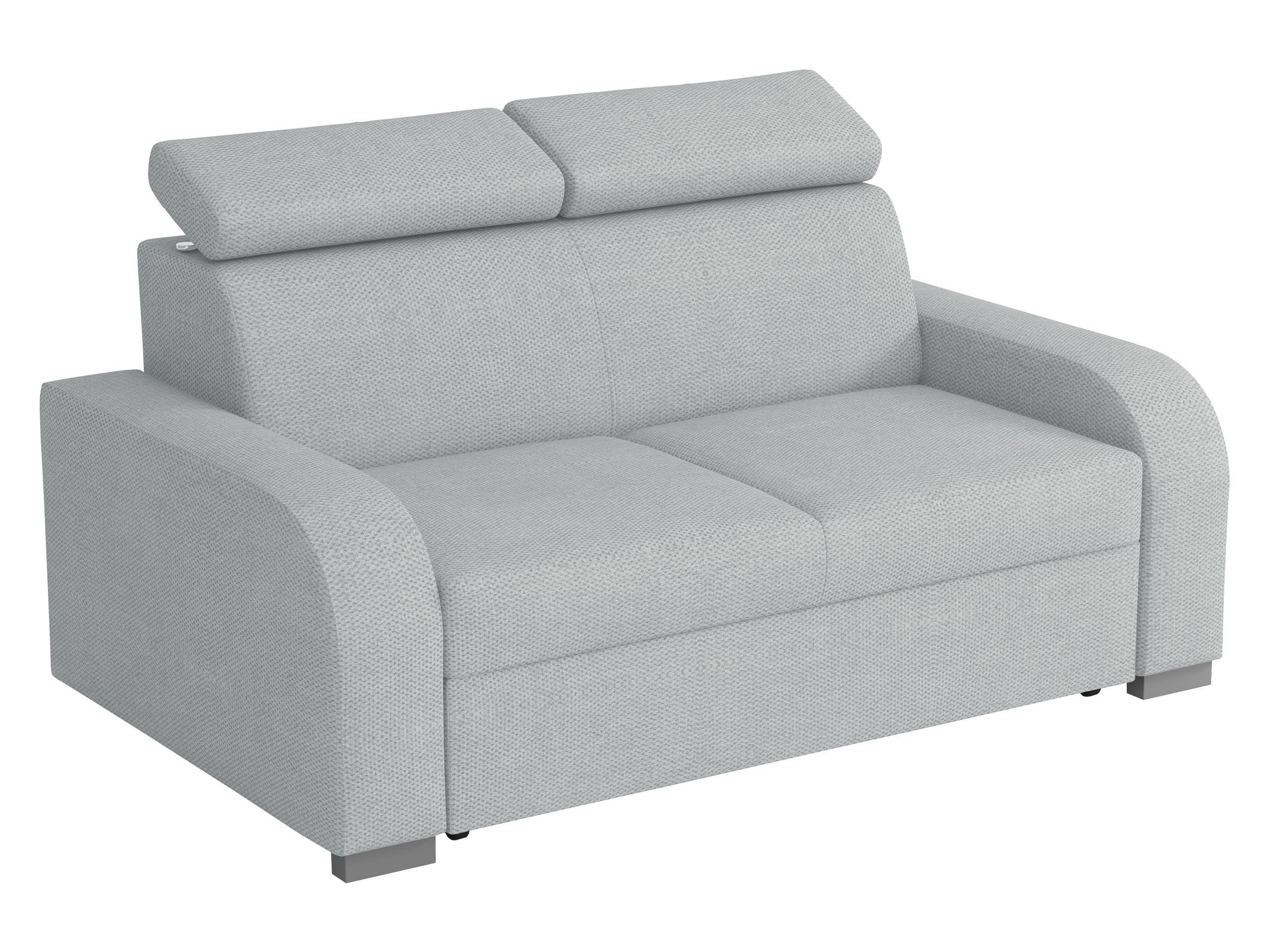 SOFA Oslo 2 - Silberfarben/Grau, Holz/Kunststoff (170/85/100cm) - MIRJAN24