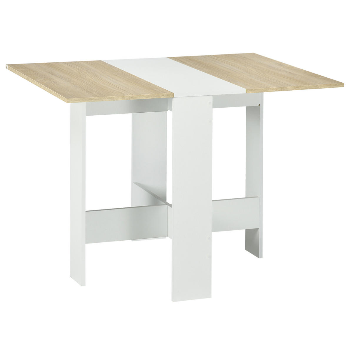 ESSTISCH Eiche und Weiß 1 Stück - Beige, Kunststoff (103/76/73.5cm) - GiPP
