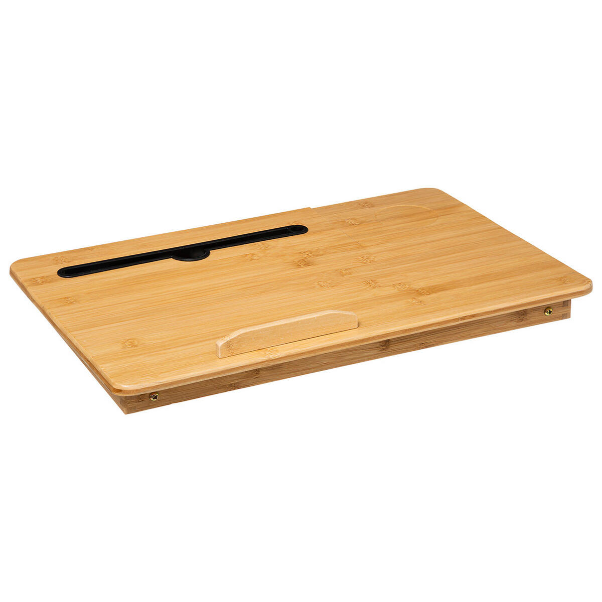 SERVIERTABLETT mit ausklappbaren Beinen, Bambus, 54 x 34 cm - Beige, Holz (5.5/35/55cm) - 5five Simply Smart
