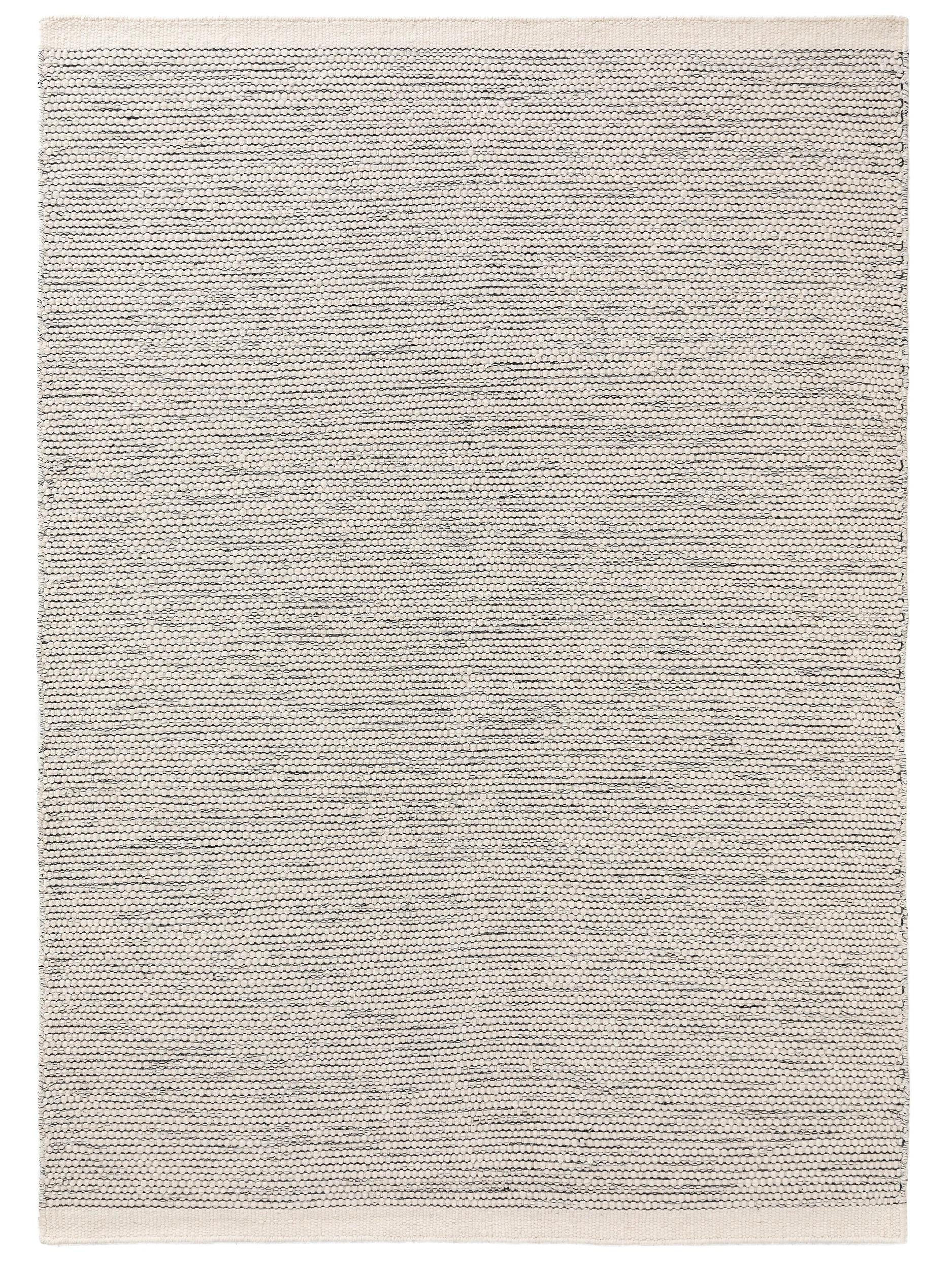 WOLLTEPPICH Rocco Beige/Schwarz 140x200 cm - Beige, Naturmaterialien/Textil (140/200cm) - benuta Pure