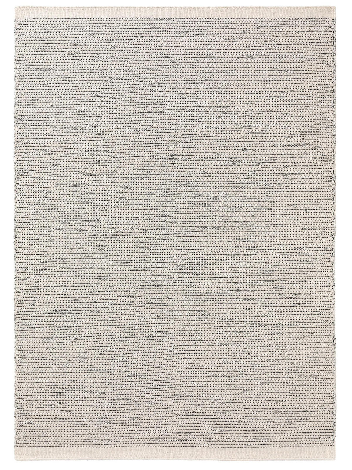 WOLLTEPPICH Rocco Beige/Schwarz 170x240 cm - Beige, Naturmaterialien/Textil (170/240cm) - benuta Pure
