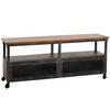 LOWBOARD Schwarz, Braun - Schwarz/Braun, Holz (130/55/36cm) - MCW