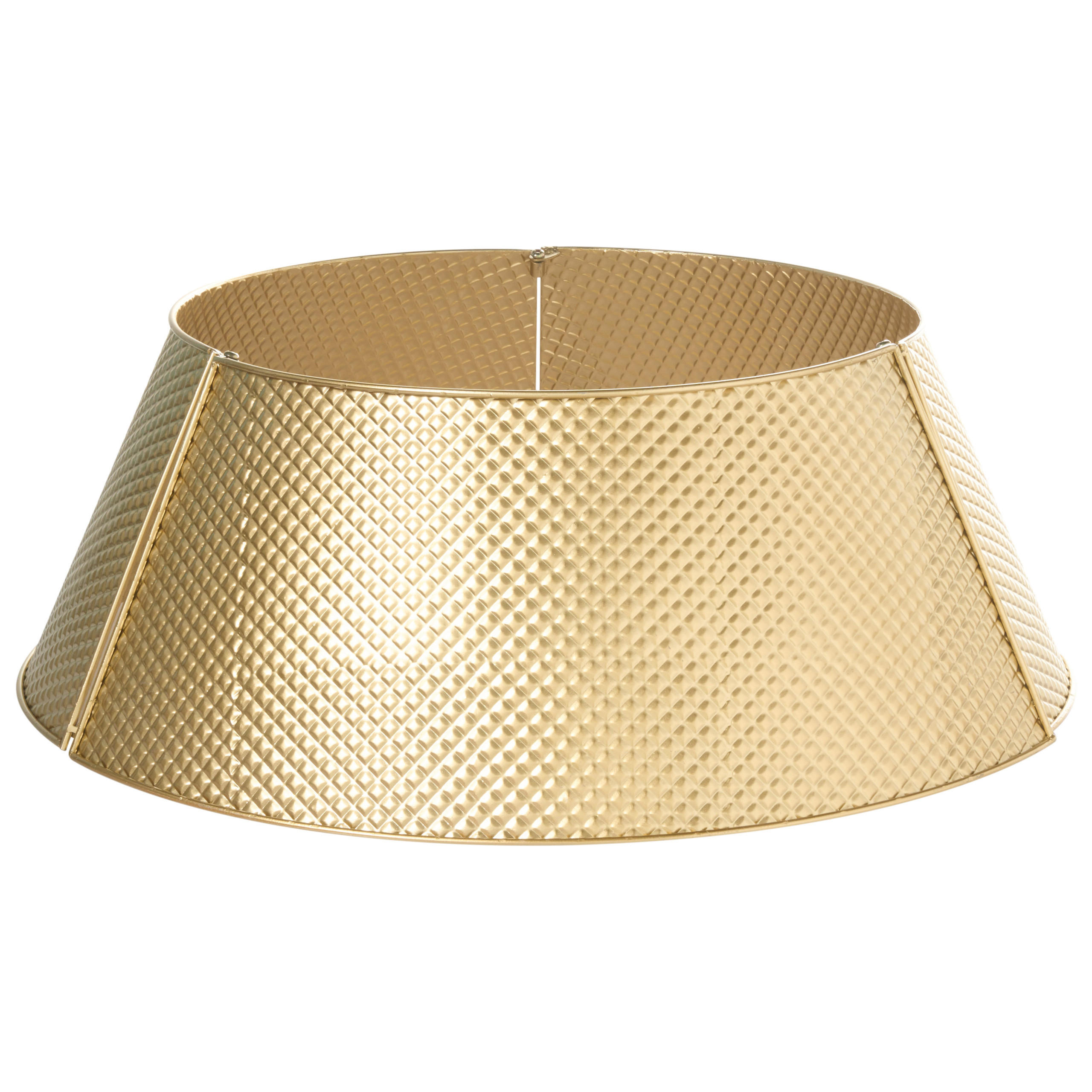 WEIHNACHTSBAUMKRAGEN 25 cm Gold Lapua - Goldfarben, Metall (25cm) - Beliani