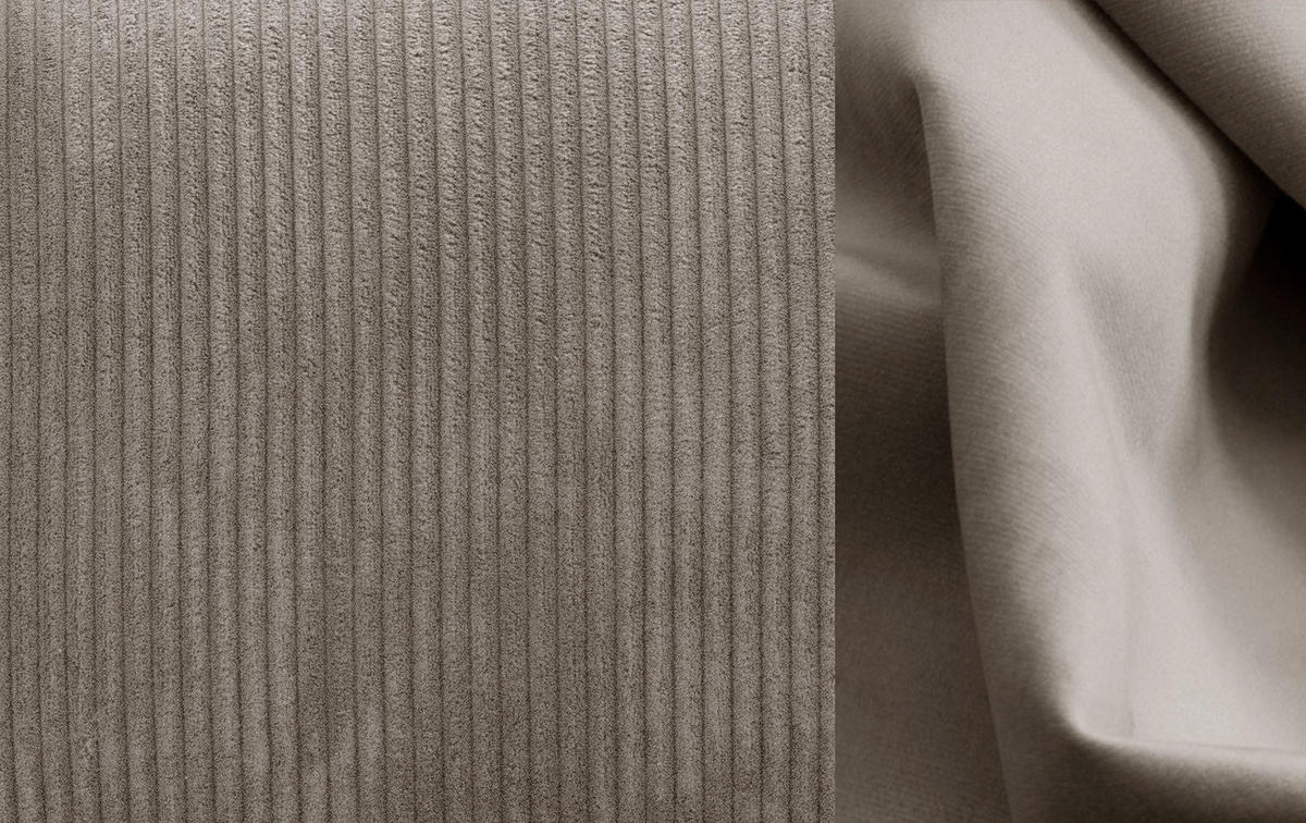 ECKSOFA TAUER 5-Sitzer, taupe - Taupe/Schwarz, Holzwerkstoff/Kunststoff (173/294cm) - Courtois Laville