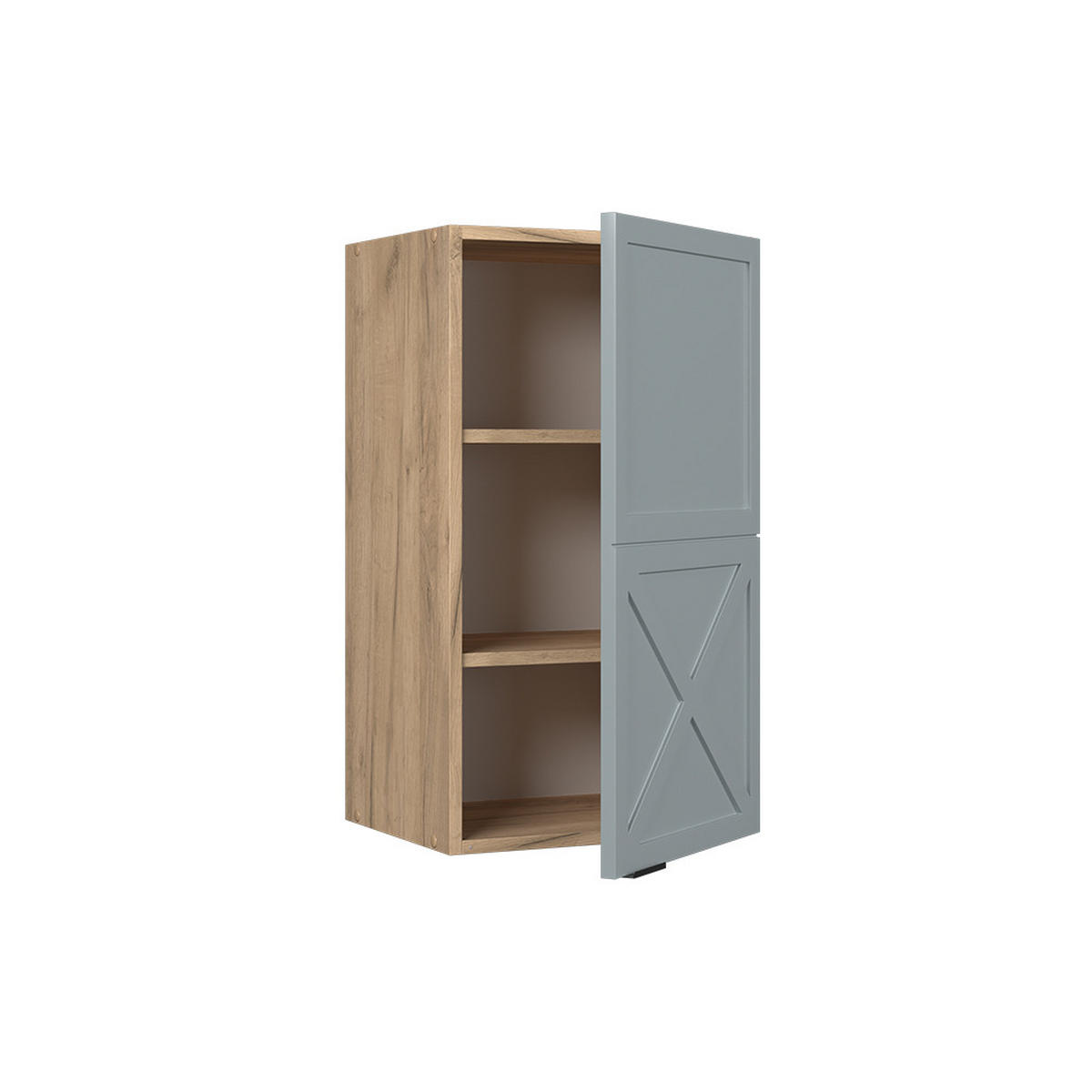 HÄNGESCHRANK Fame-Line Hellblau-grau 40 cm - Honigeiche/Eiche Wotan, Holzwerkstoff (40/72/34.1cm) - Vicco