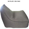 SITZSACKBEZUG Grau 90/80/70 cm - Grau, Textil (90/80cm) - Mobili Rebecca