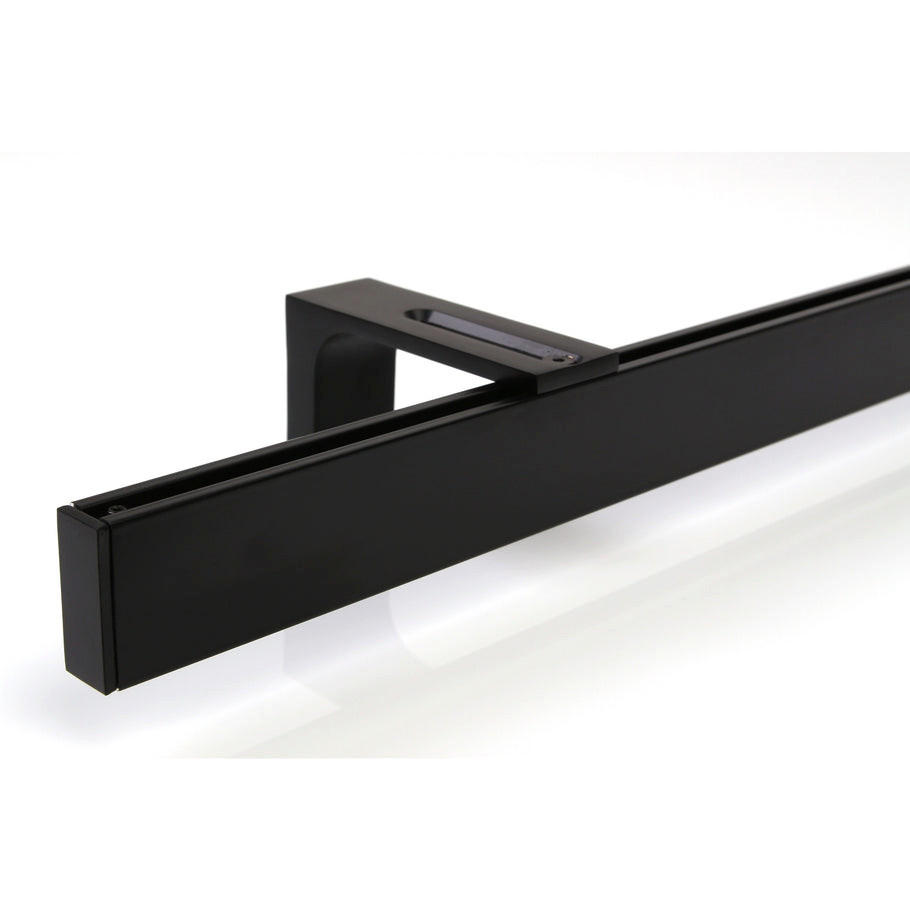 GARDINENSCHIENE 1-lauf Loft 270cm - Schwarz, Metall (270cm) - Deco-Raum