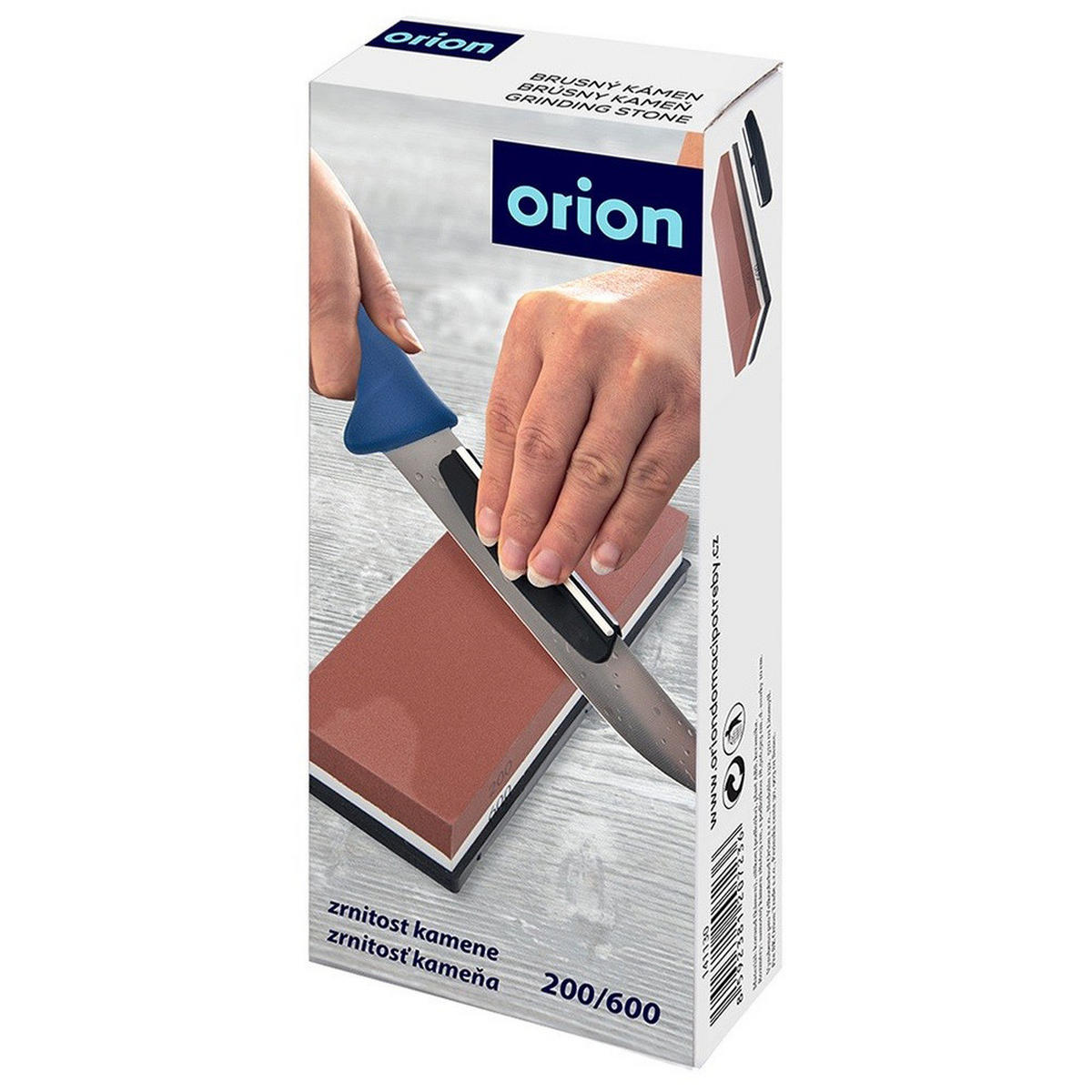 MESSERSCHÄRFSTEIN Braun Weiß - Braun, Stein - Orion 