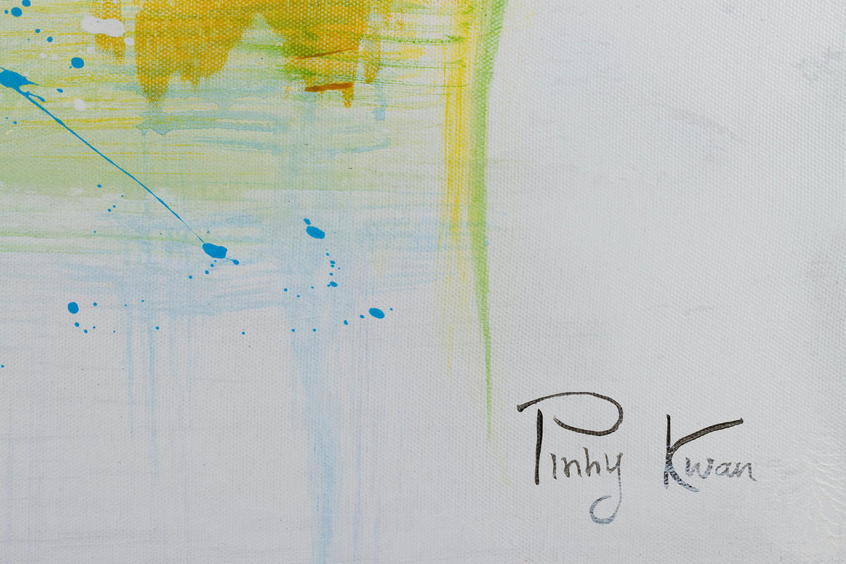 ACRYLBILD HANDGEMALT 120/60 cm - Grau, Holz/Textil (120/60cm) - KUNSTLOFT