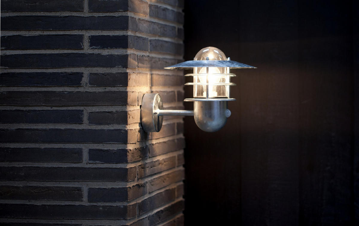 WANDLEUCHTE Agger - Silber - 26.5/24 cm - Silberfarben, Metall (26.5/24/26.5cm) - Nordlux