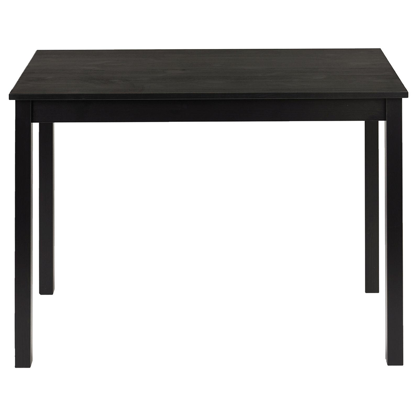 SCHREIBTISCH Massivholz 60/110/75 cm - Schwarz, Holz (60/110/75cm) - hagge home