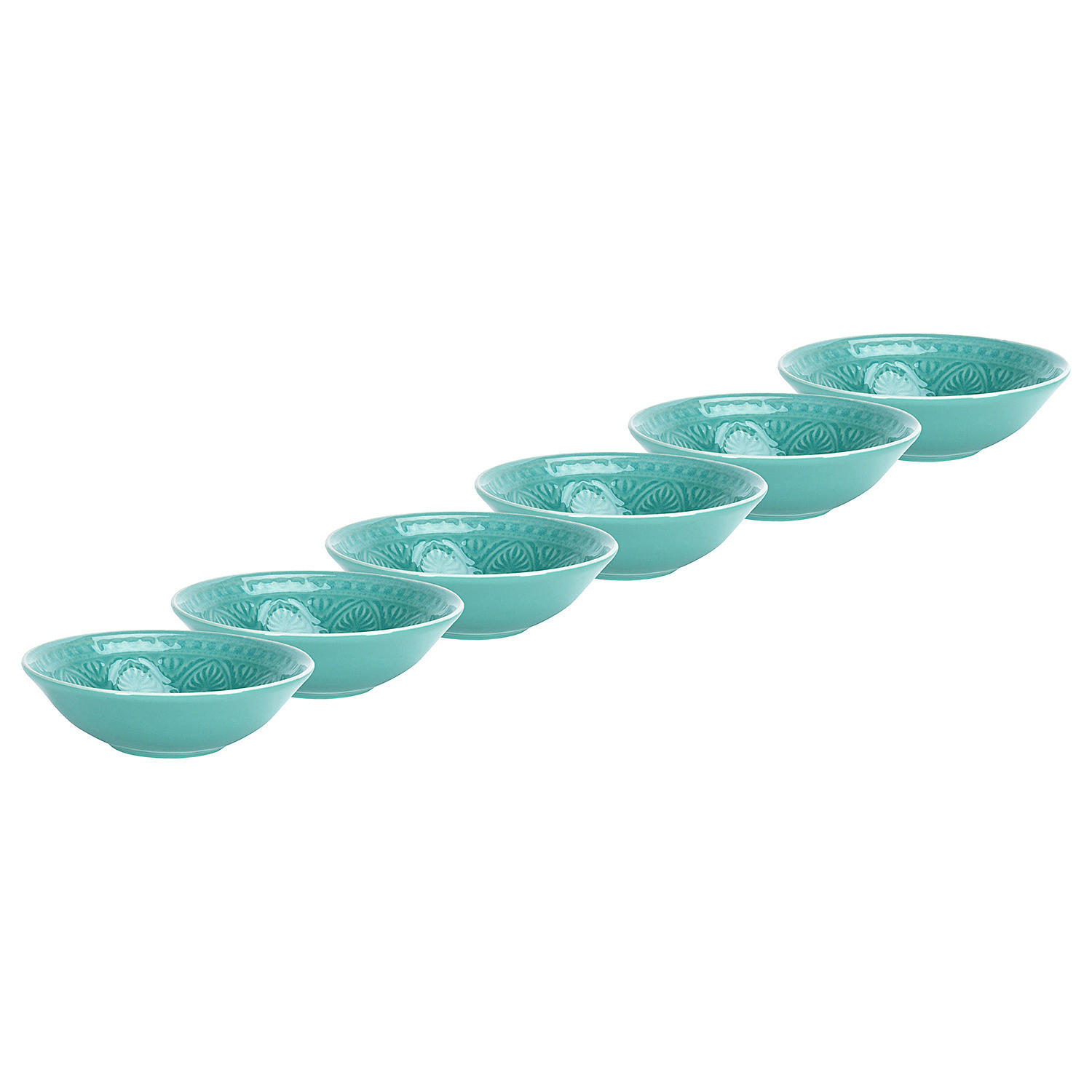 Butlers Dipschalen Türkis 14x4x14 cm