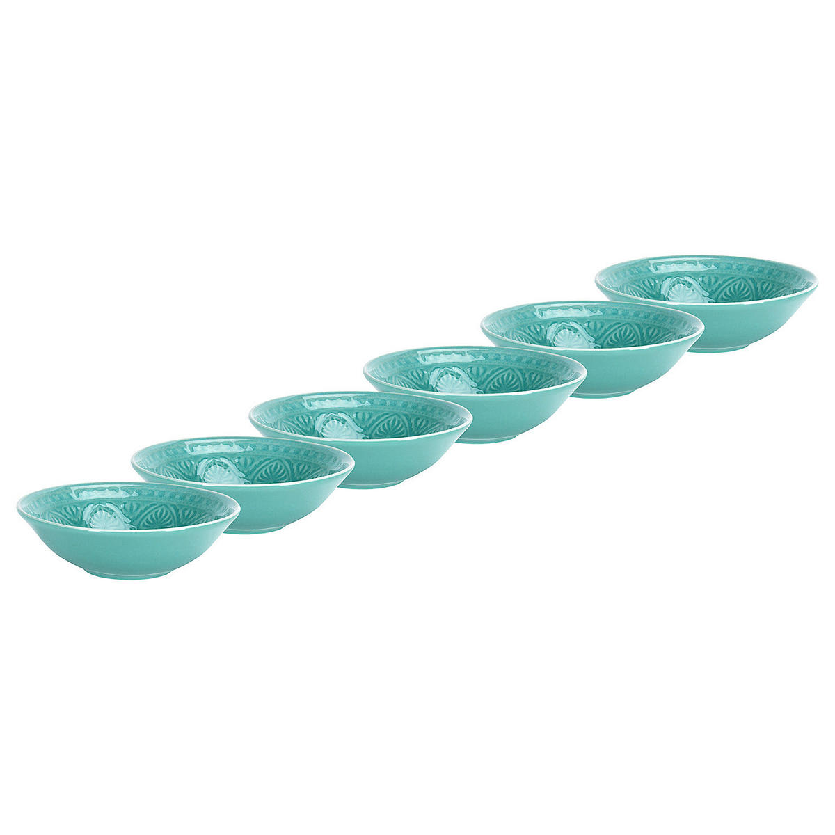 DIPSCHALEN 6er-Set Sumatra 200 ml - Türkis, Keramik (14/14/4cm) - BUTLERS