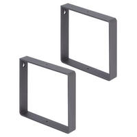 REGALTRÄGER als 2er Set Conny, Stahl in verschiedenen Trendfarben - Anthrazit, Metall (3/18/18cm) - Alberts