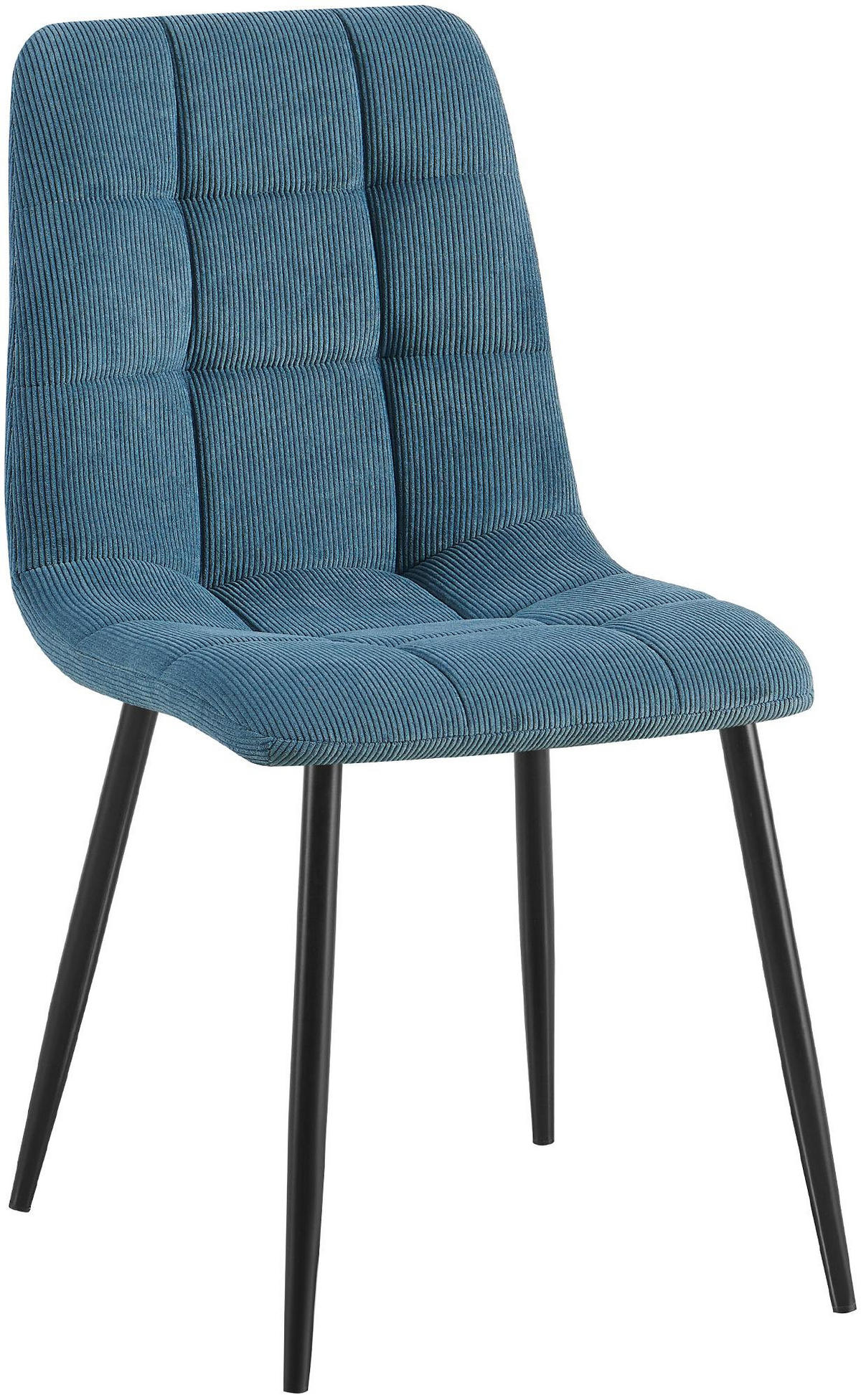 STUHL Cord Blau - Blau, Textil/Metall (45/84/55cm) - CLP