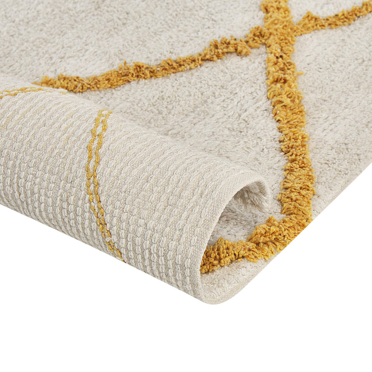 SHAGGY-TEPPICH Beyler 230/160 cm - Weiß, Textil (160/230cm) - Beliani