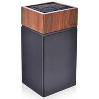 MESSERBLOCK Akazie Wooden Natur-Schwarz - Naturfarben, Holz (10.5/22.5/11cm) - Orion 