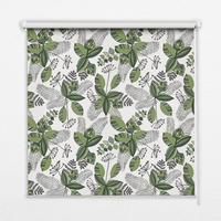 VNÚTORNÁ roleta - okenná roleta - roleta - 80x140 cm - Rastliny - zelená, plast (80/140/0.5cm) - TULUP