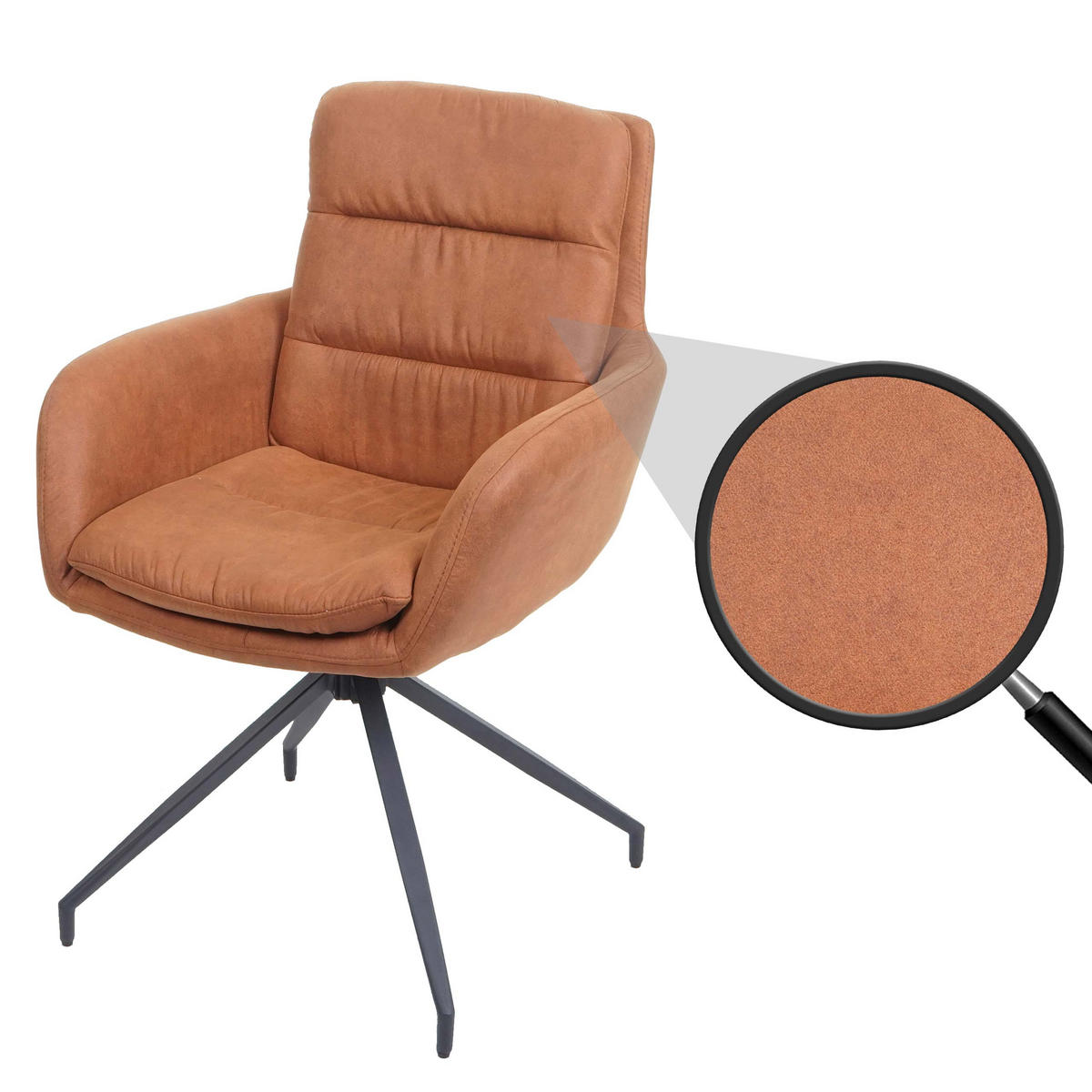 ESSZIMMERSTUHL Braun - Braun, Textil (60/89/54cm) - MCW