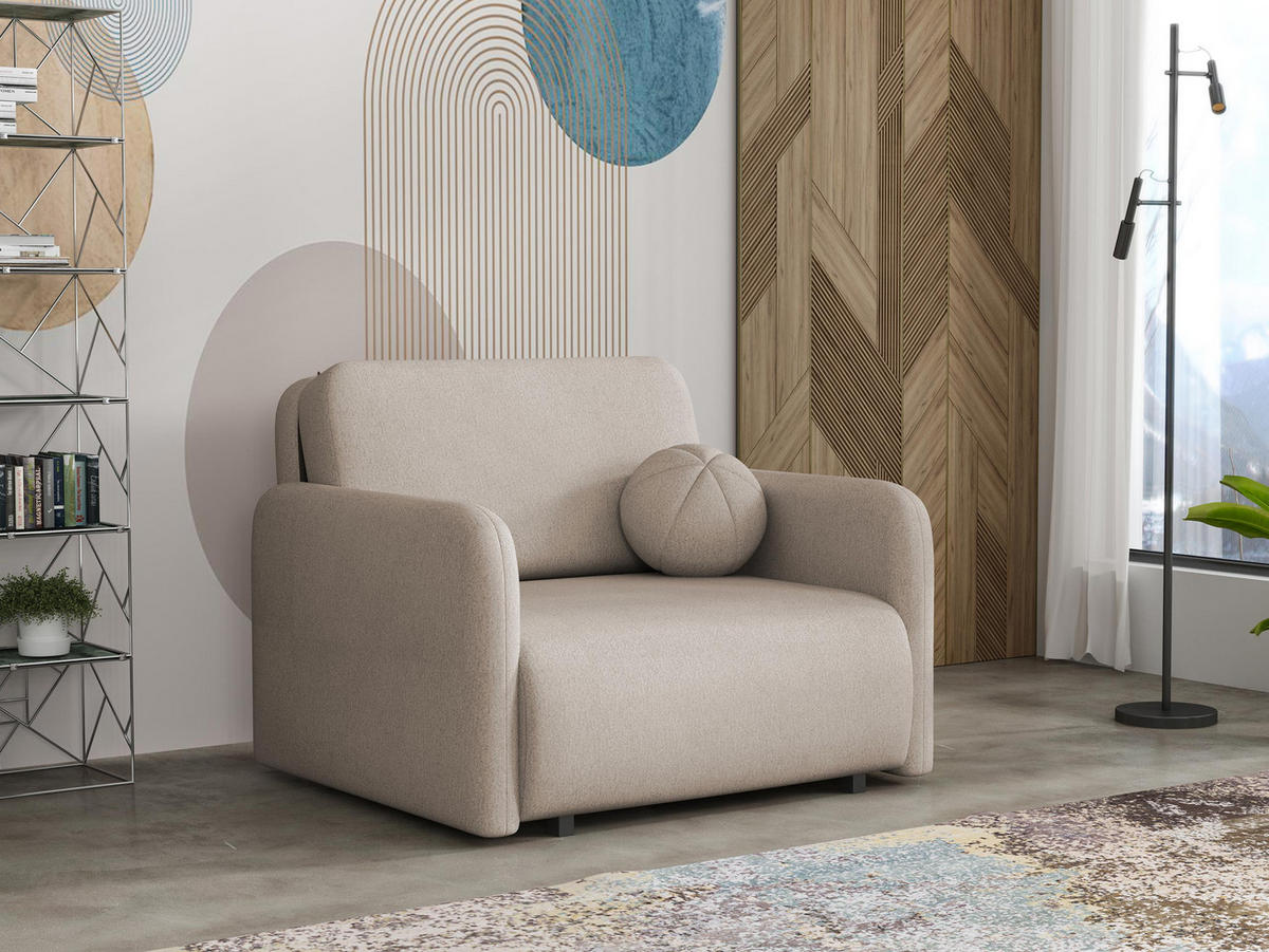 SCHLAFSOFA Viva Sun I - Schwarz/Cappuccino, Holz/Textil (100/85/103cm) - MIRJAN24