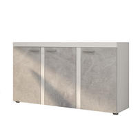 SIDEBOARD RITMO 149x40x82 cm mit 3 Türen Weiß - Weiß, Holzwerkstoff (149/82/40cm) - MASSENO