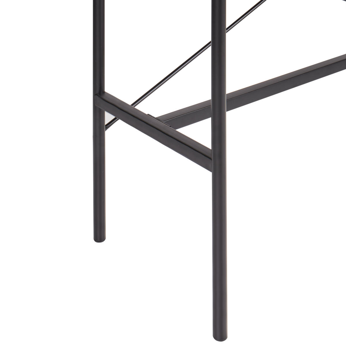 KONSOLENTISCH Schwarz Coventry - Schwarz, Holzwerkstoff (32/100/79cm) - Beliani