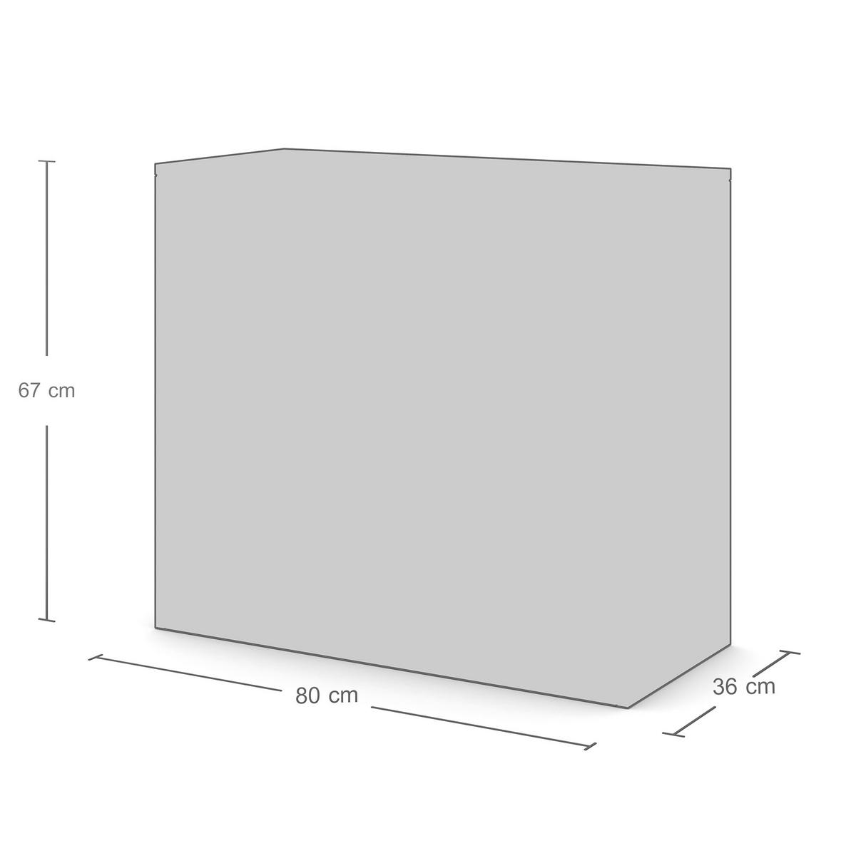 SEKRETÄR, Wandsekretär Wandsekretär Cubas Premium /74-74cm Signalweiß - Weiß, Holz (36/80/71.2cm) - ASSMANN