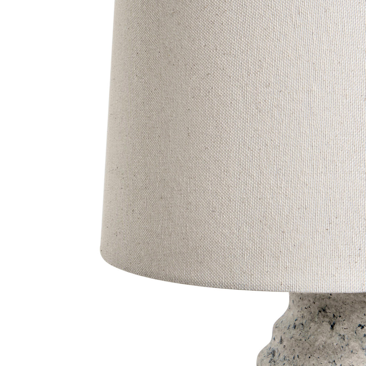 TISCHLAMPE Weiß Billy - Creme, Keramik (28/28/50cm) - Beliani
