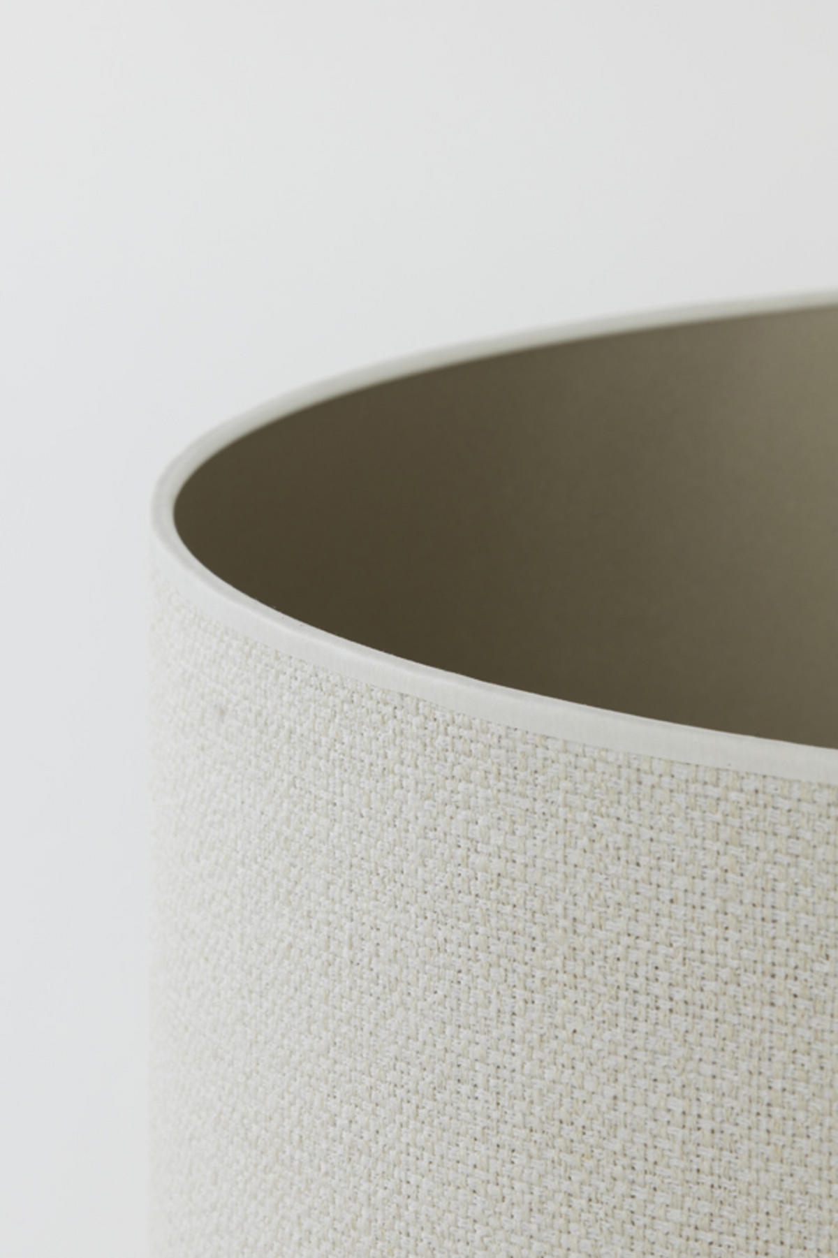 LAMPENSCHIRM Saverna Weiß Ø60/43 cm - Weiß, Textil (60/60/43cm) - Light & Living