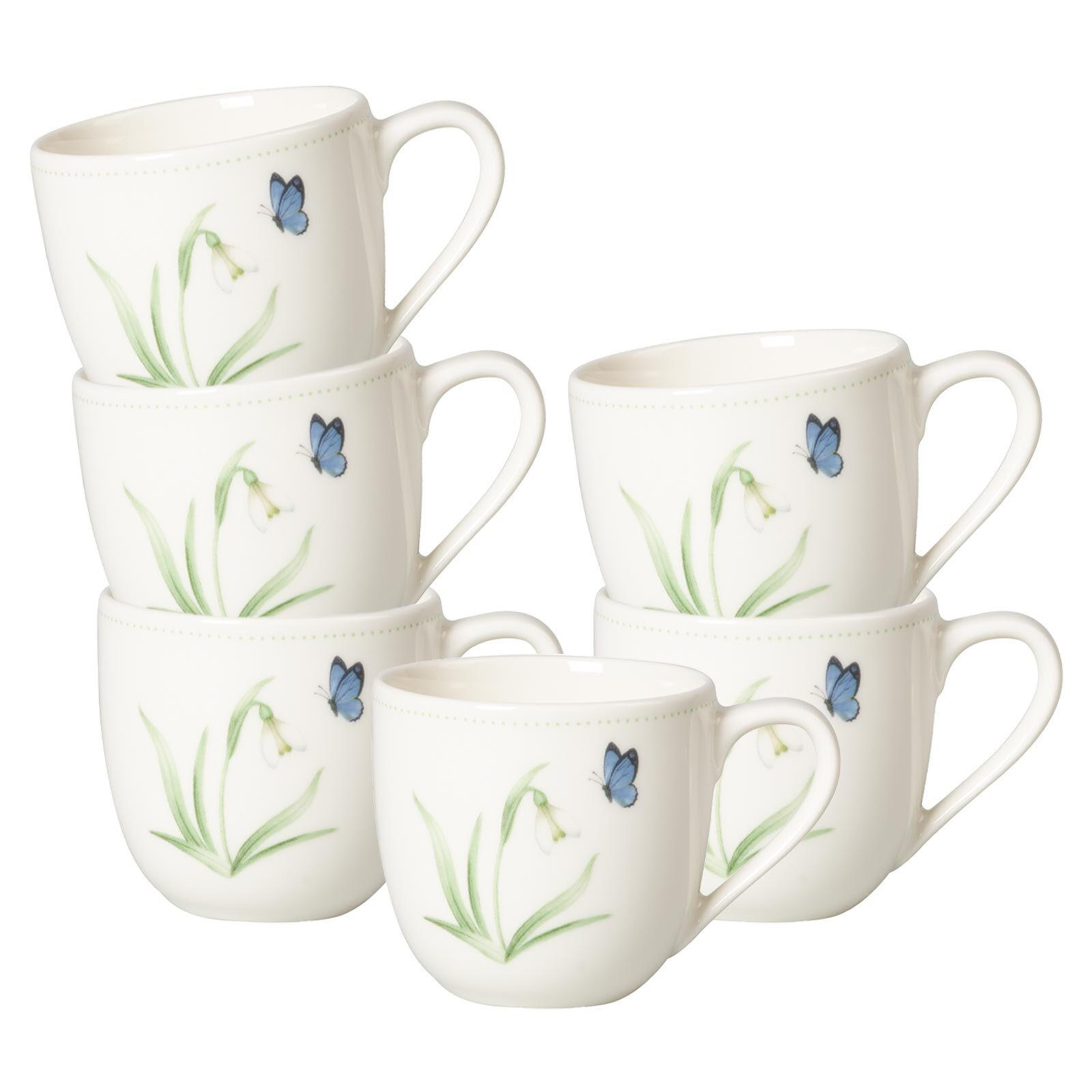 MOKKA- / ESPRESSOTASSEN Colourful Spring bunt 100 ml 6er Set - Multicolor, Keramik (0.1L) - Villeroy & Boch