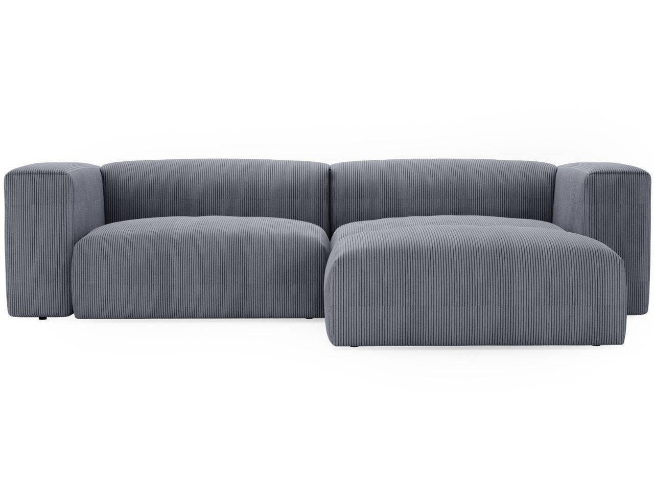 Graingold Ecksofa Grau 240x180 cm