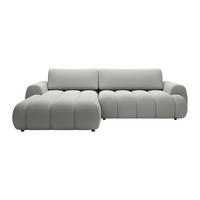 SCHLAFSOFA - 4 Personen - Stoff - Hellgrau - - Hellgrau, Textil (272/81/168cm) - Vente-Unique