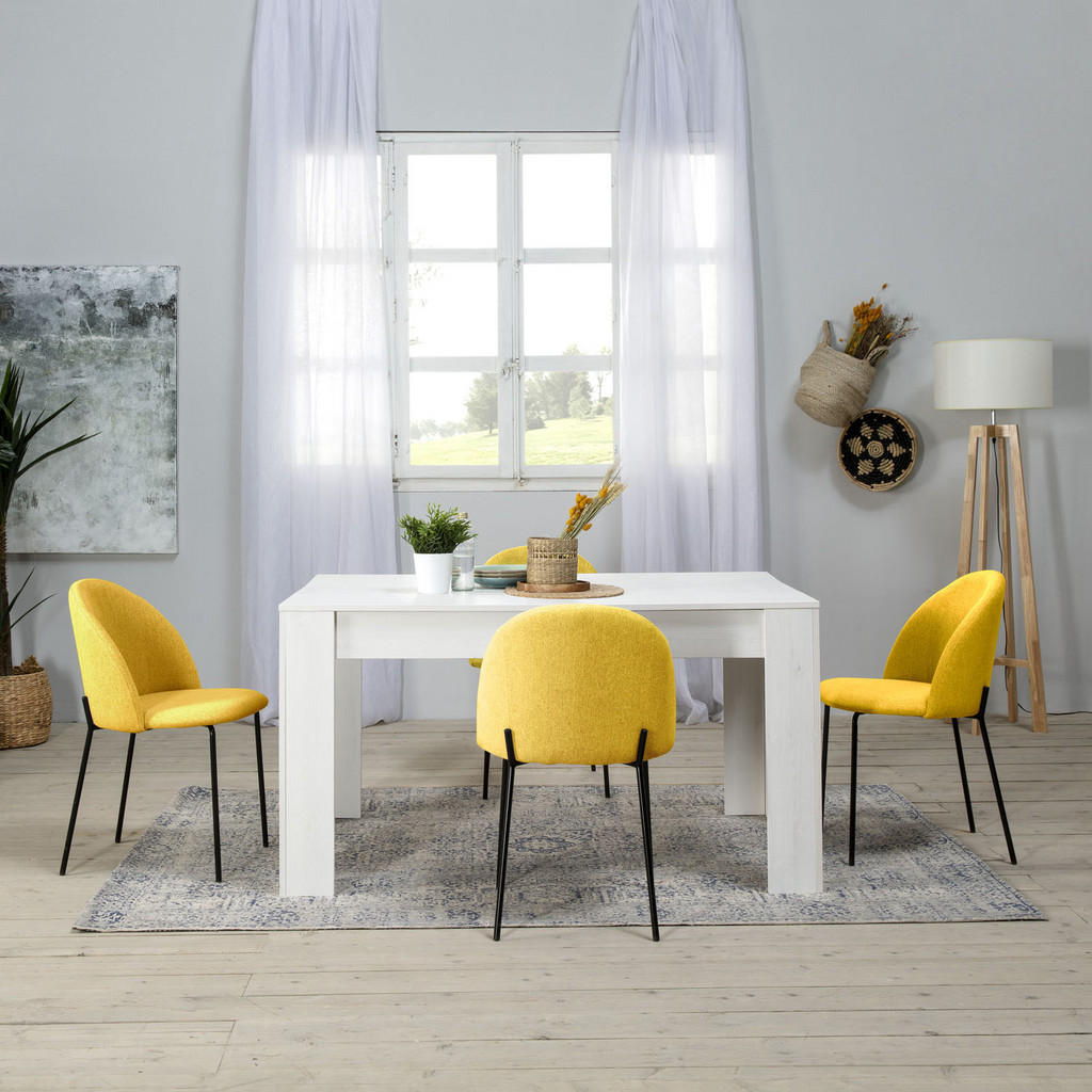 Thumbnail - VS Venta-stock Stuhl, Currygelb, Textil, 47x78x43 cm, Esszimmer, Stühle, Esszimmerstühle, Vierfußstühle