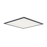 LED DECKENLEUCHTE Vexlon 44.5/44.5/5 cm - Schwarz, Kunststoff/Metall (44.5/44.5/5cm) - ZMH